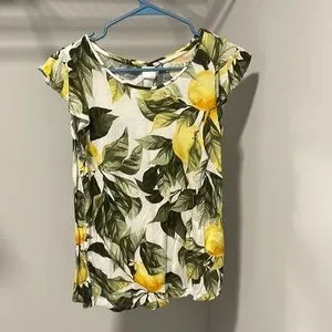 H&M Tops Hm Lemon Tree Short Sleeve Tshirt Size S Poshmark